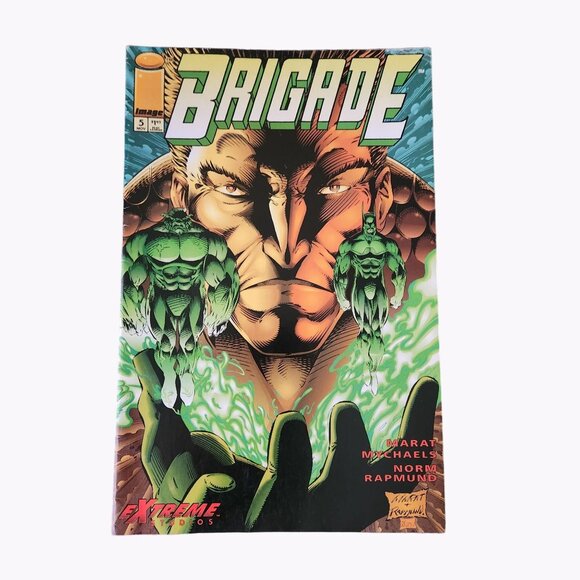 Image Comics Brigade #5 1993 Comic Book Collector Bagged Boarded - Picture 1 of 2